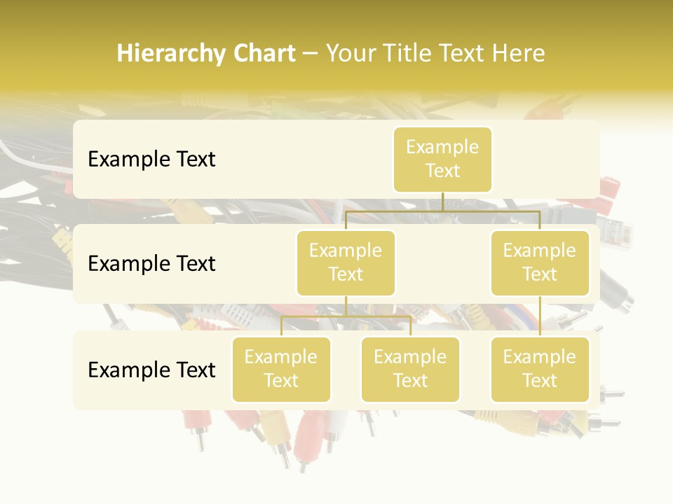 Cord Network Red PowerPoint Template