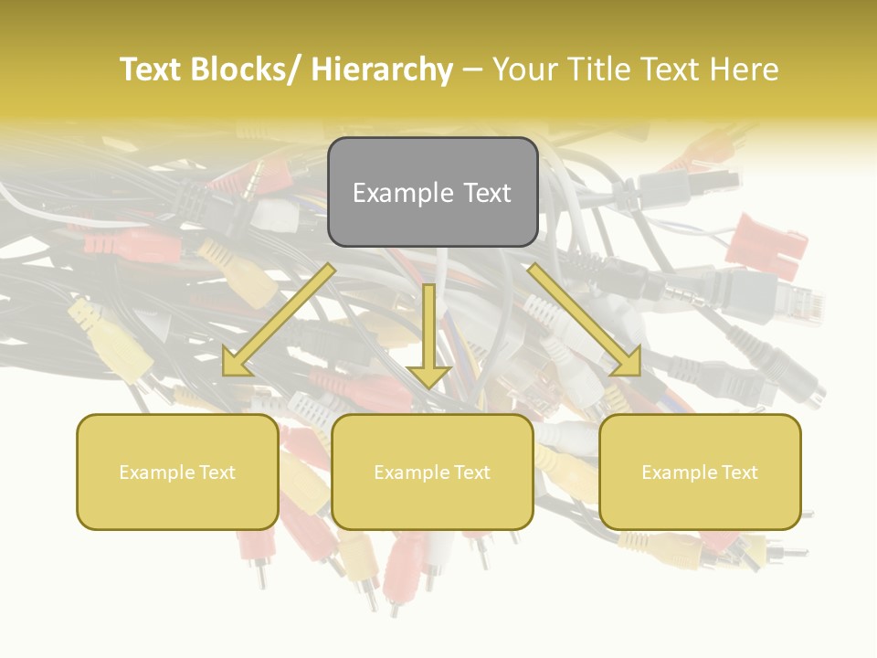 Cord Network Red PowerPoint Template
