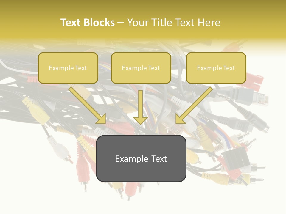 Cord Network Red PowerPoint Template