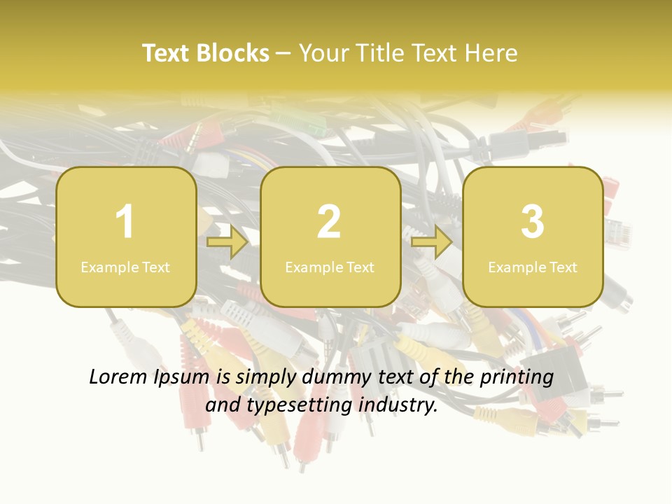 Cord Network Red PowerPoint Template