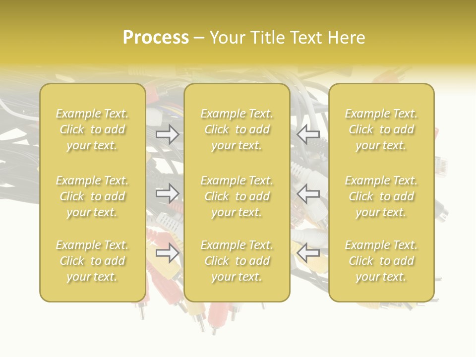 Cord Network Red PowerPoint Template