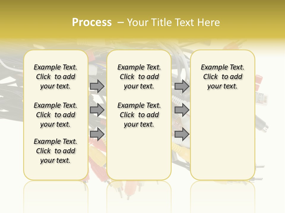 Cord Network Red PowerPoint Template