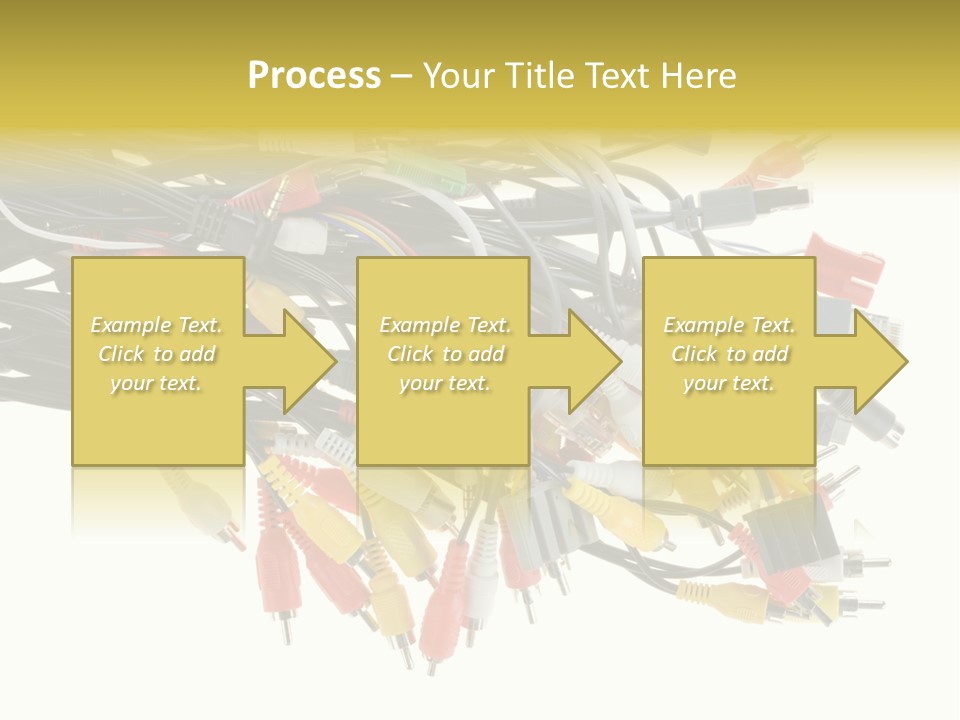Cord Network Red PowerPoint Template