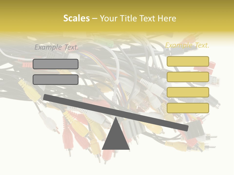Cord Network Red PowerPoint Template
