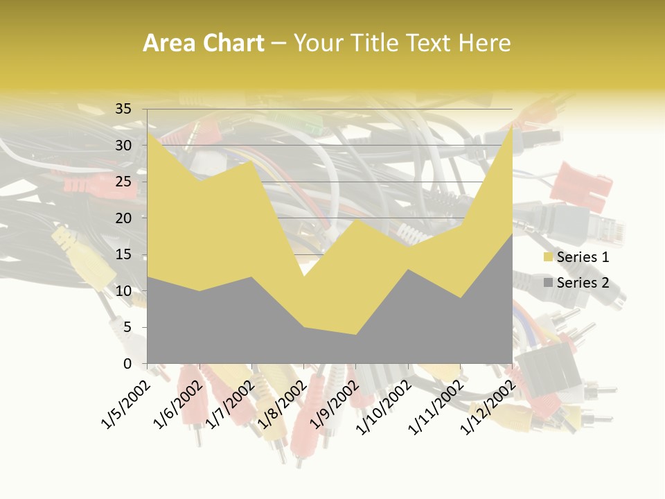 Cord Network Red PowerPoint Template