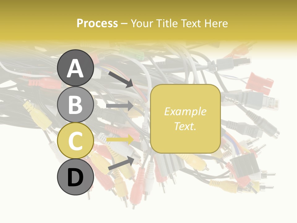 Cord Network Red PowerPoint Template