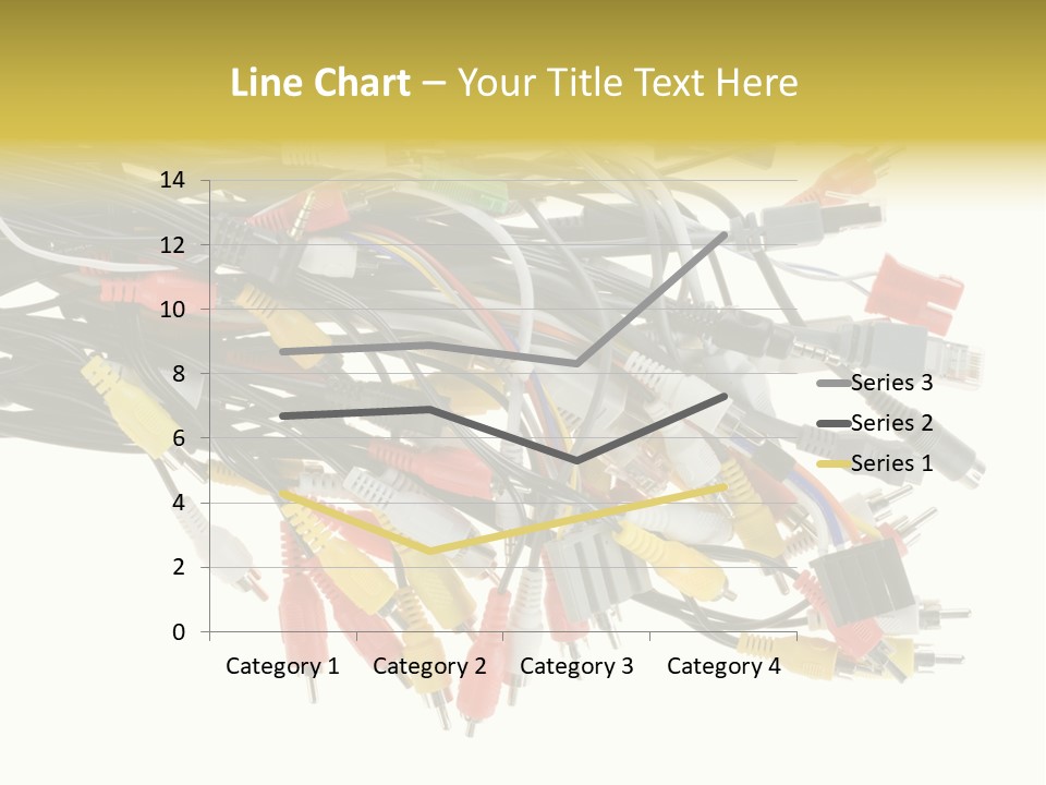 Cord Network Red PowerPoint Template