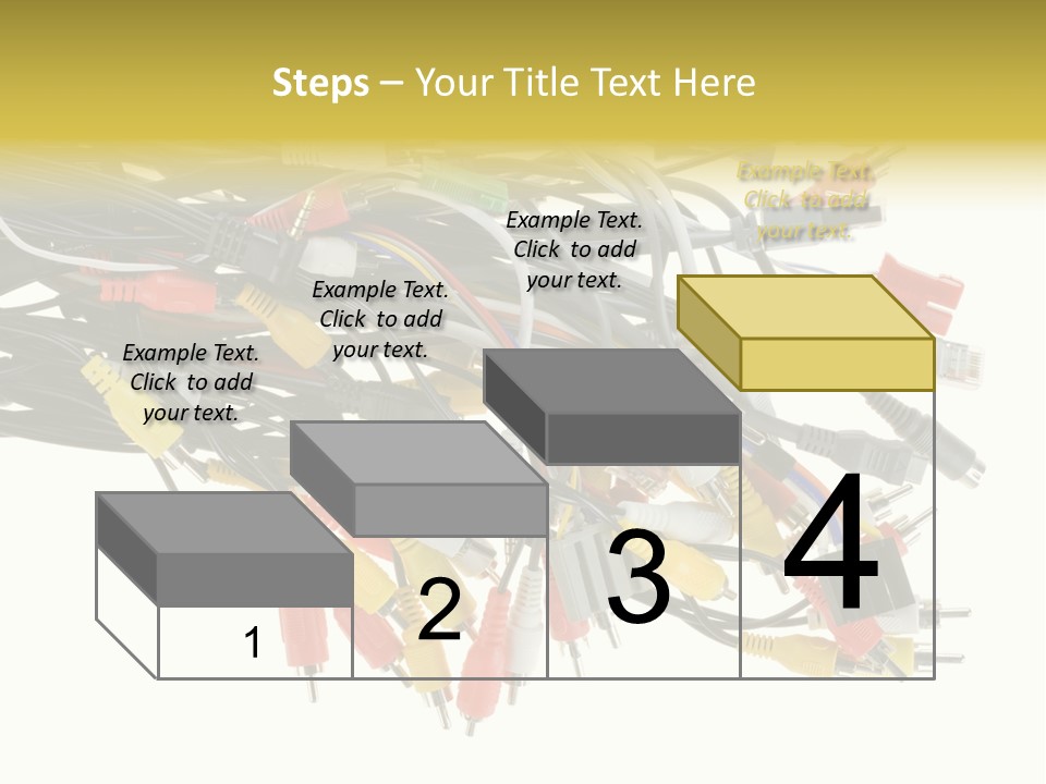 Cord Network Red PowerPoint Template