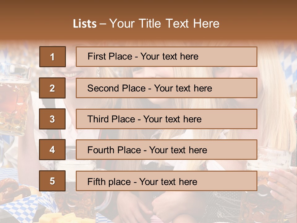 Wies Blond Oktoberfest PowerPoint Template