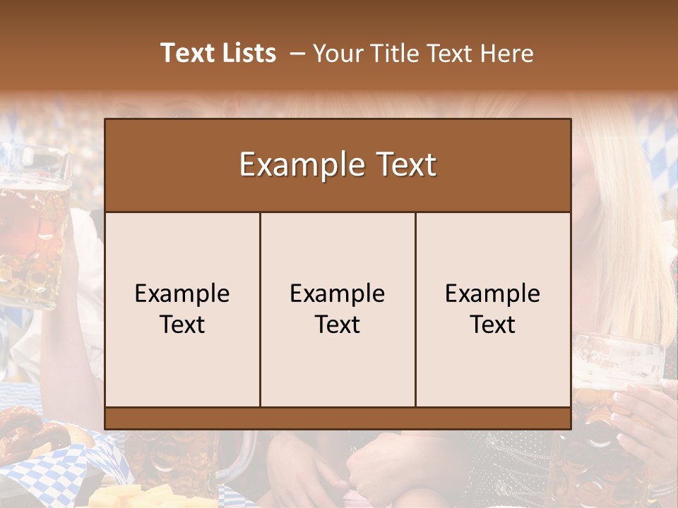 Wies Blond Oktoberfest PowerPoint Template