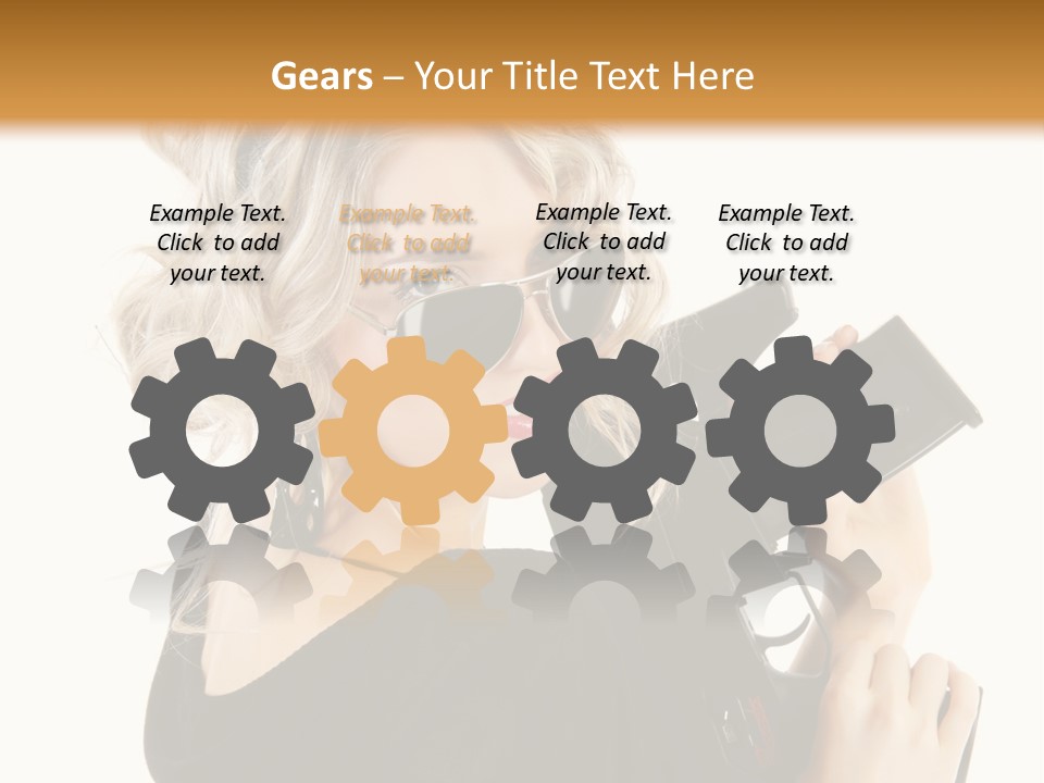 Expression White Cute PowerPoint Template