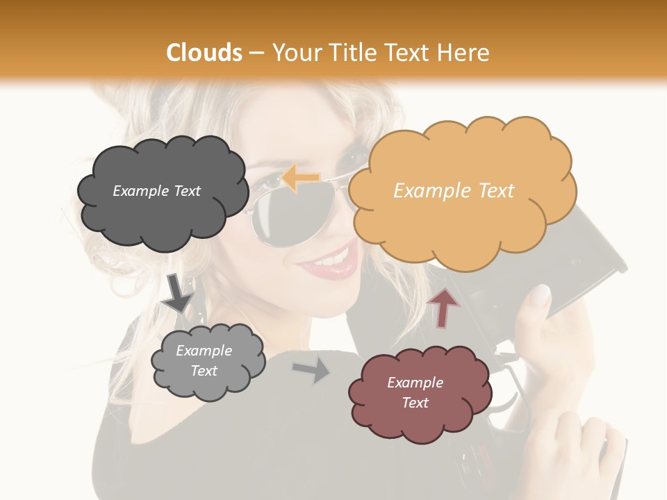 Expression White Cute PowerPoint Template