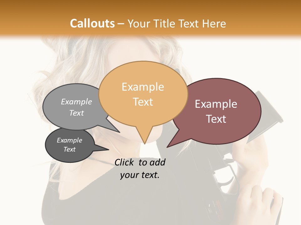 Expression White Cute PowerPoint Template