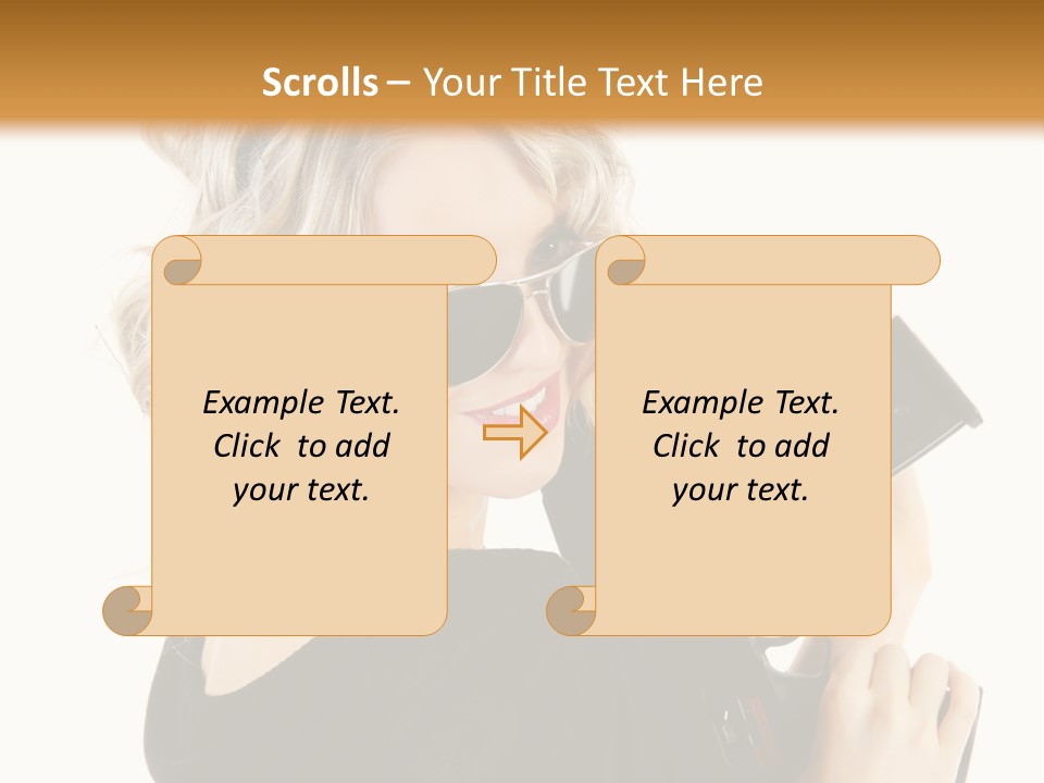 Expression White Cute PowerPoint Template