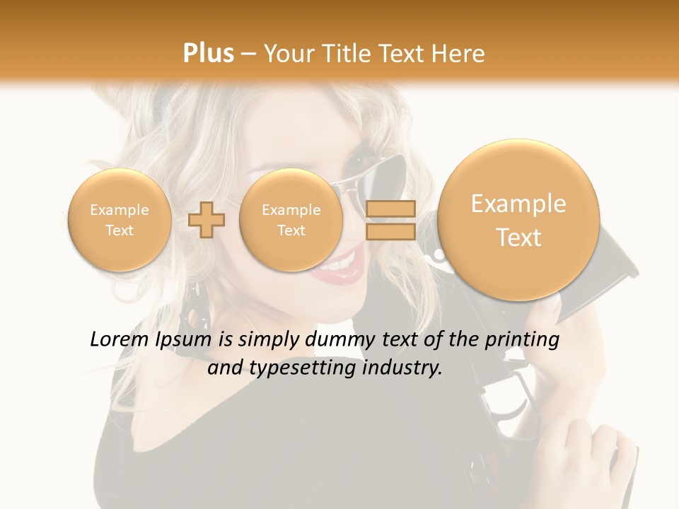 Expression White Cute PowerPoint Template