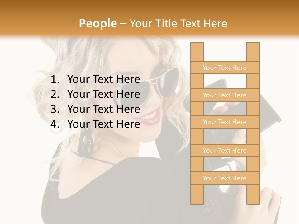 Expression White Cute PowerPoint Template