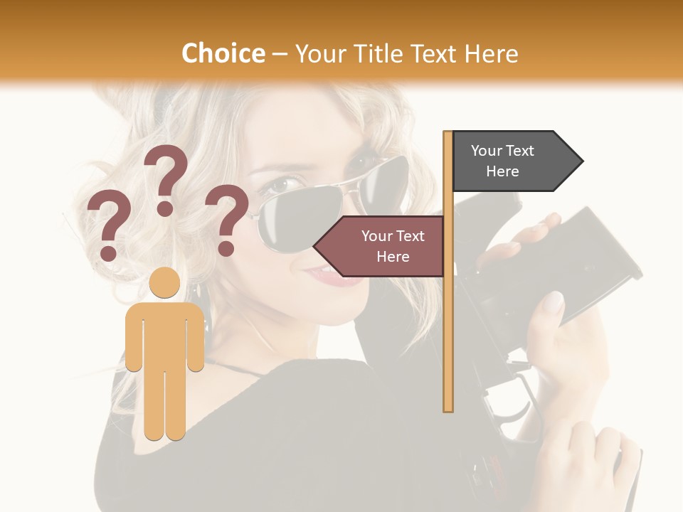 Expression White Cute PowerPoint Template