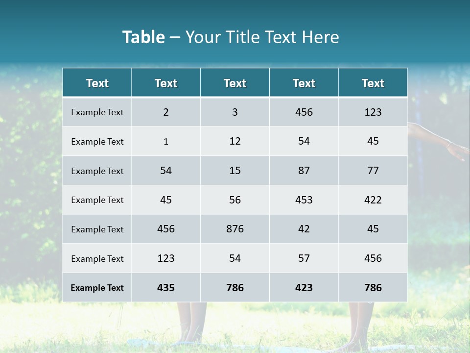 Natural Smiling Slim PowerPoint Template