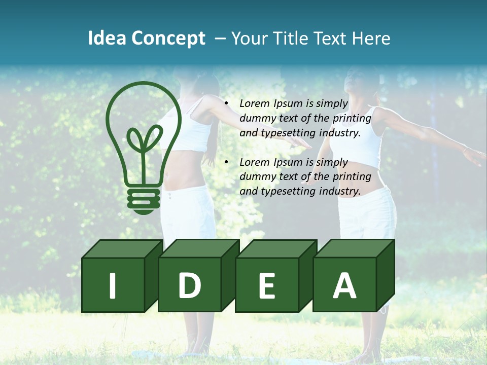 Natural Smiling Slim PowerPoint Template