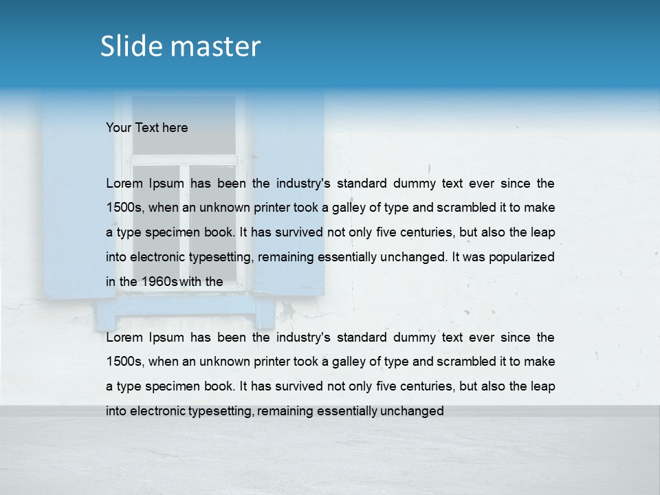 Decoration Door Interior PowerPoint Template