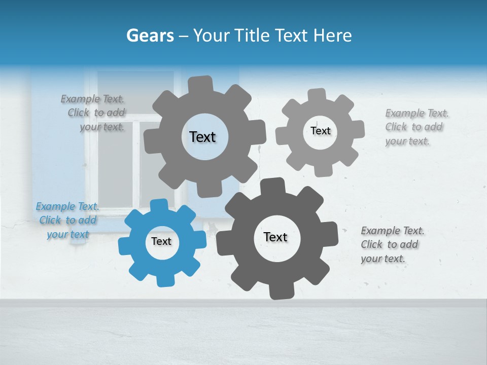 Decoration Door Interior PowerPoint Template