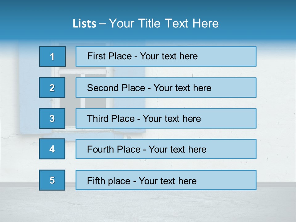 Decoration Door Interior PowerPoint Template