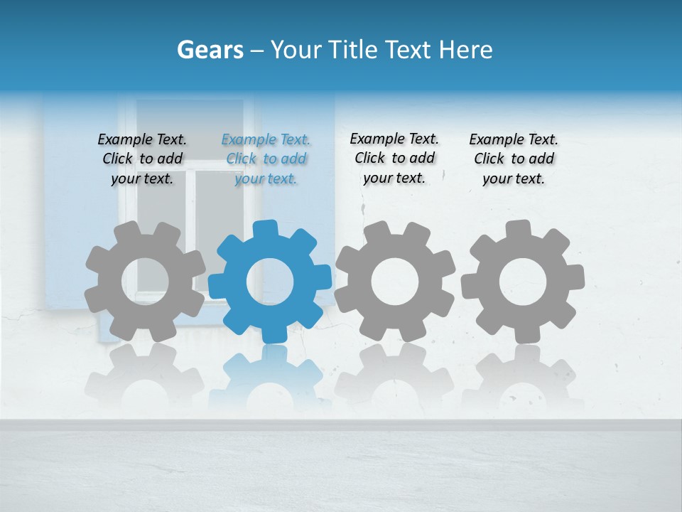 Decoration Door Interior PowerPoint Template