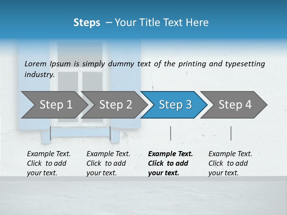 Decoration Door Interior PowerPoint Template