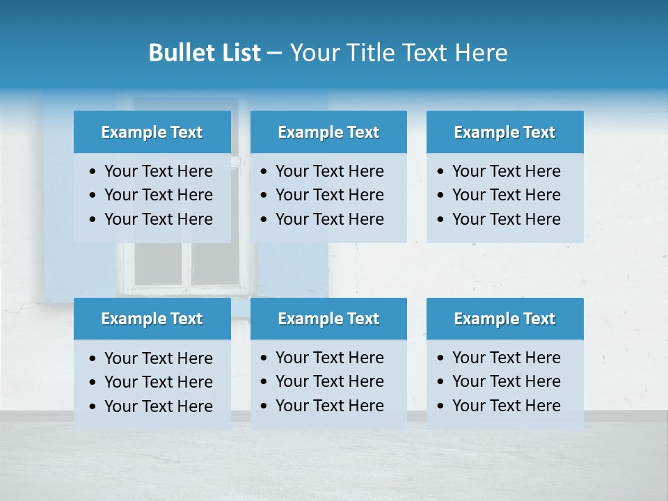 Decoration Door Interior PowerPoint Template