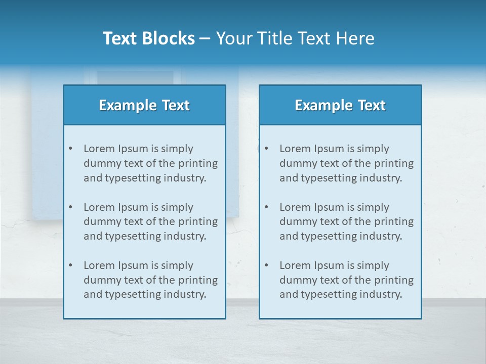 Decoration Door Interior PowerPoint Template