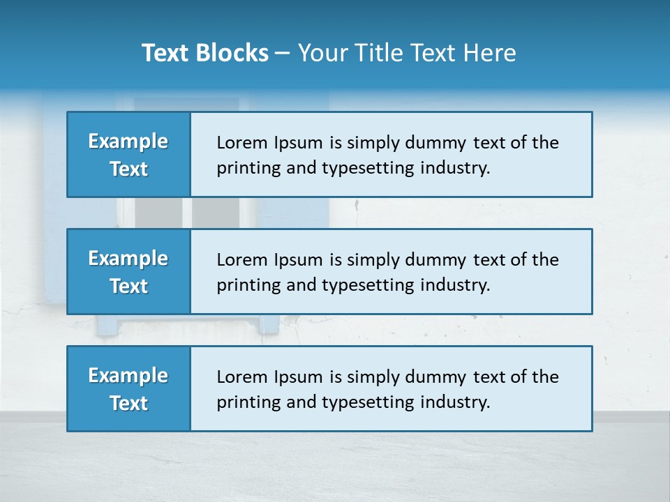 Decoration Door Interior PowerPoint Template