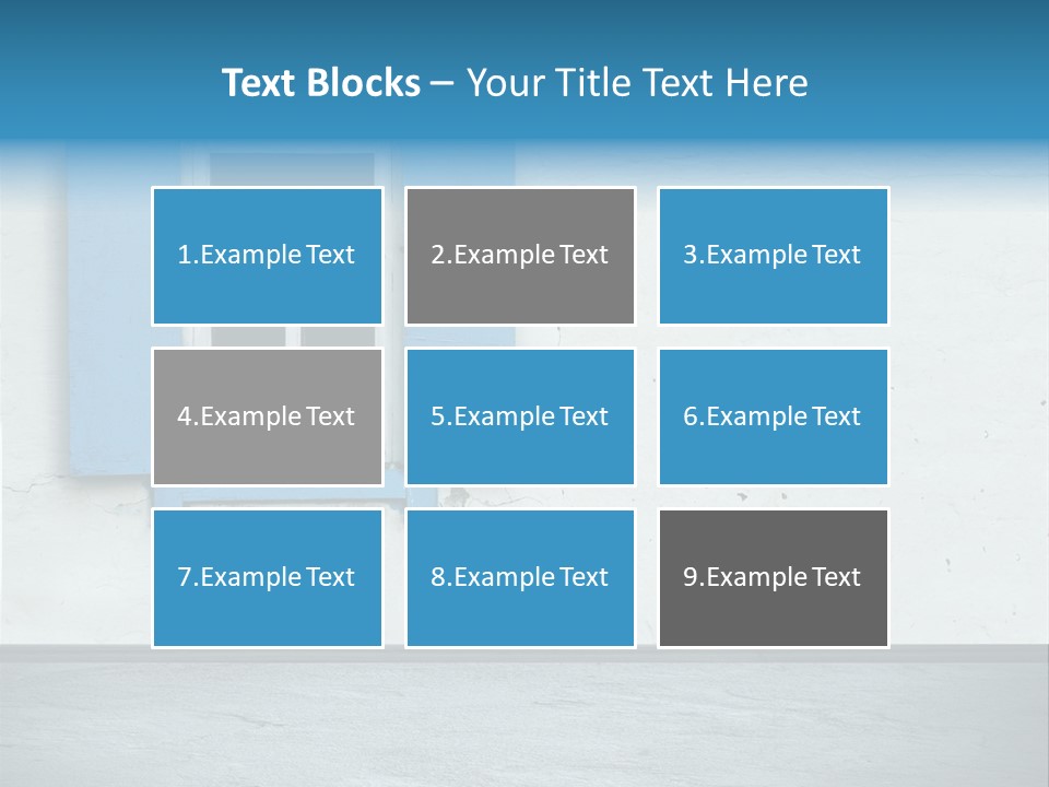 Decoration Door Interior PowerPoint Template