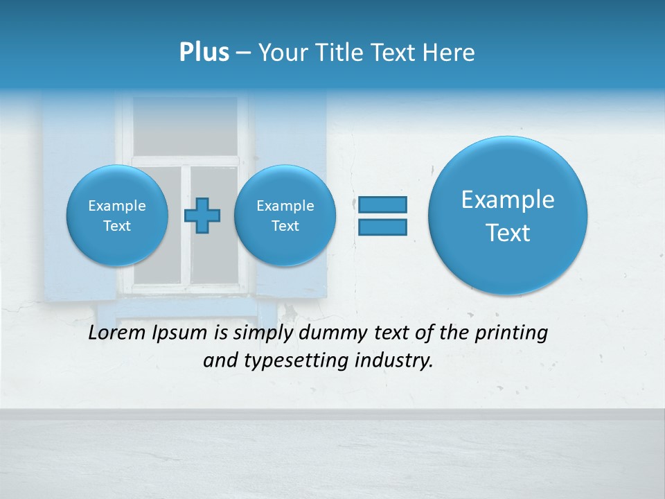 Decoration Door Interior PowerPoint Template