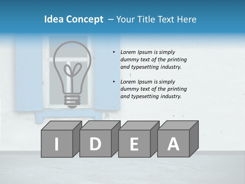 Decoration Door Interior PowerPoint Template