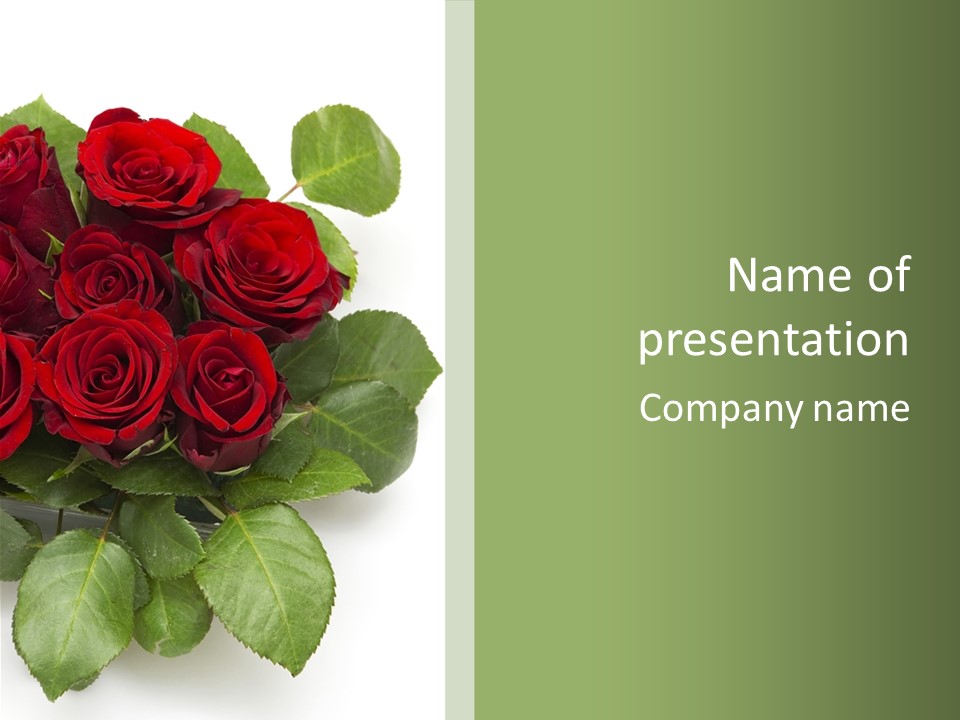 Wallpaper Fragrance Marriage PowerPoint Template