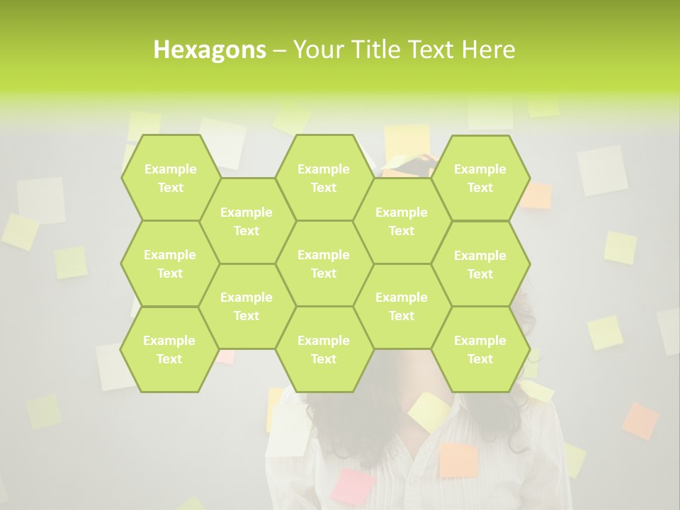 Businesswoman Note Busy PowerPoint Template