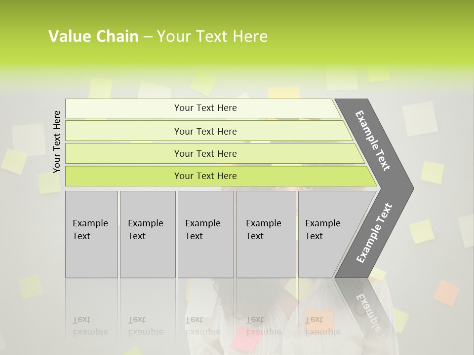 Businesswoman Note Busy PowerPoint Template