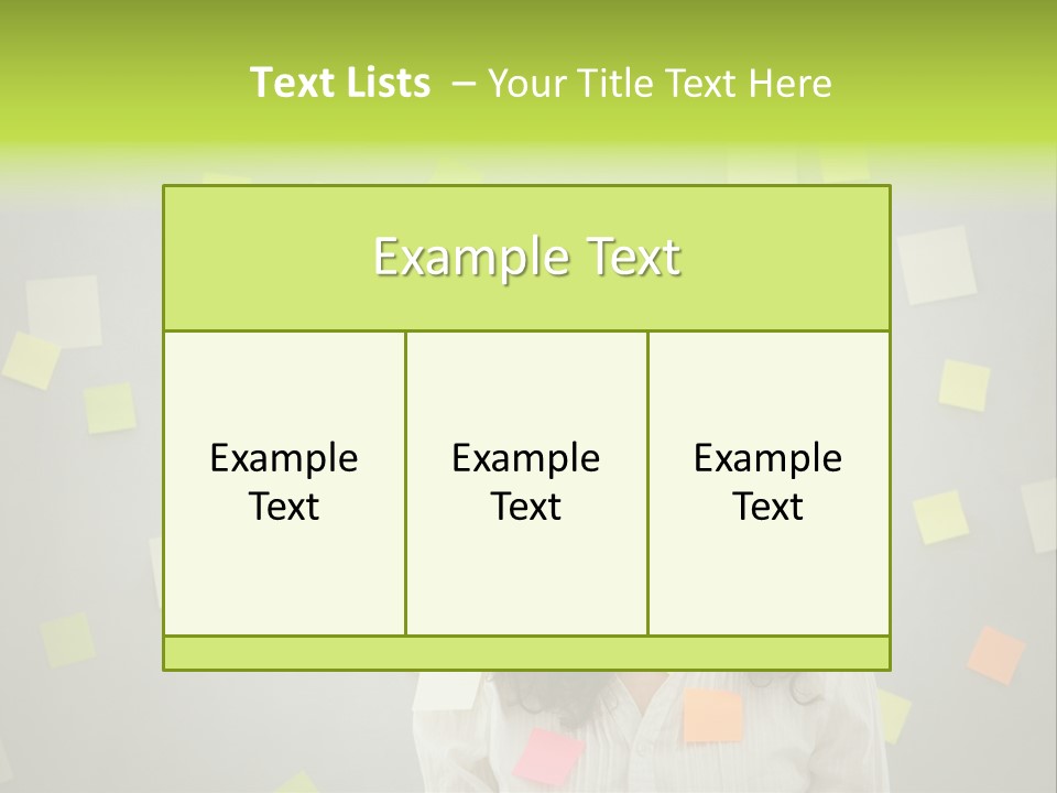 Businesswoman Note Busy PowerPoint Template