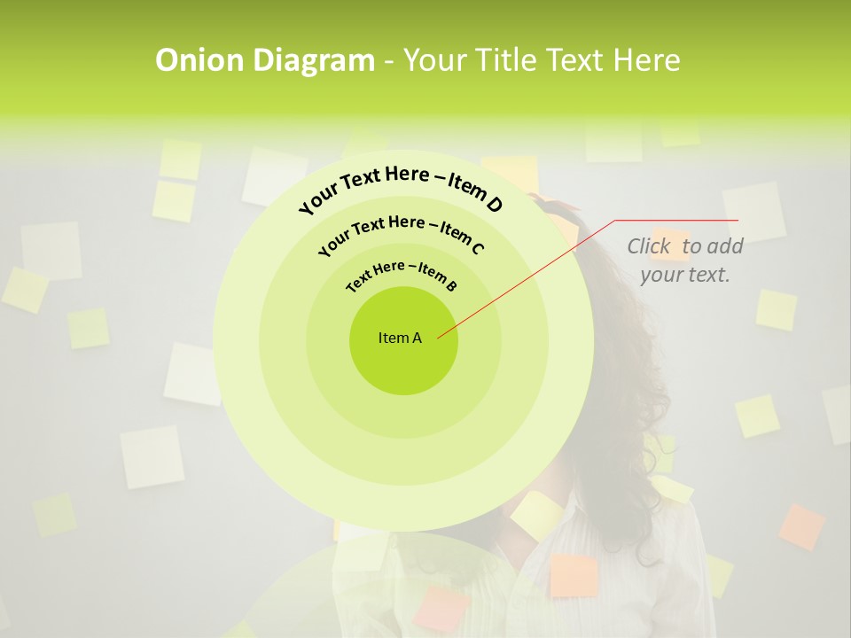 Businesswoman Note Busy PowerPoint Template