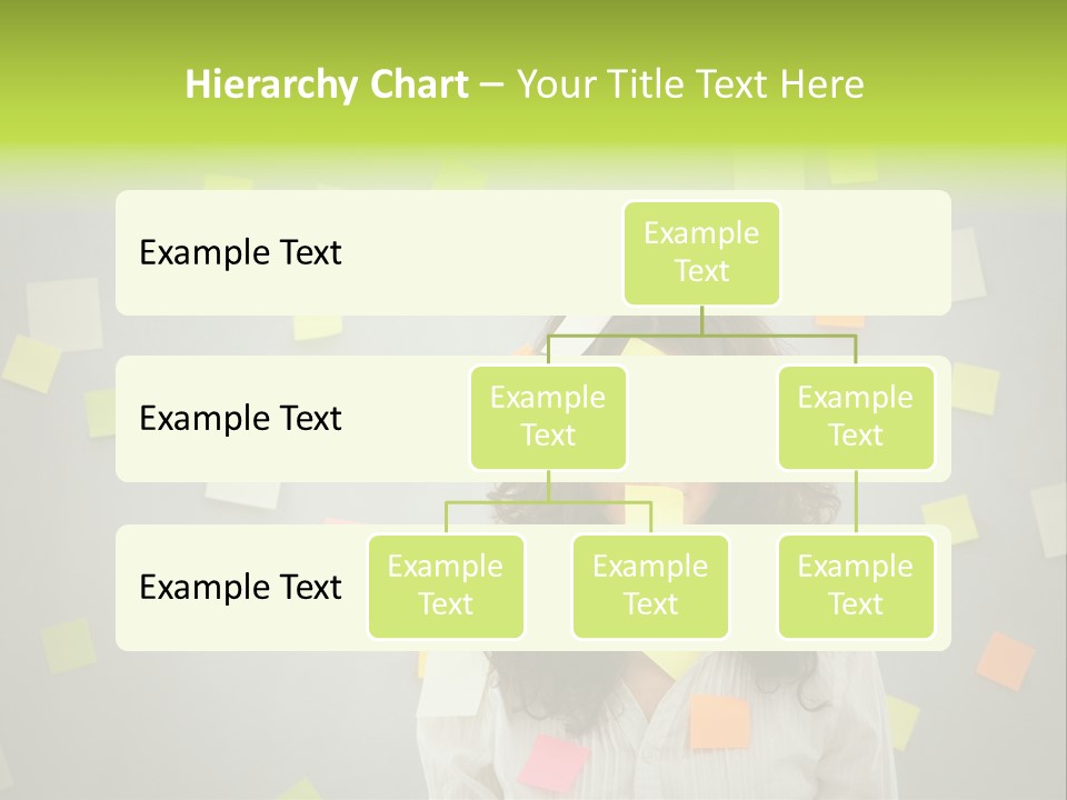 Businesswoman Note Busy PowerPoint Template