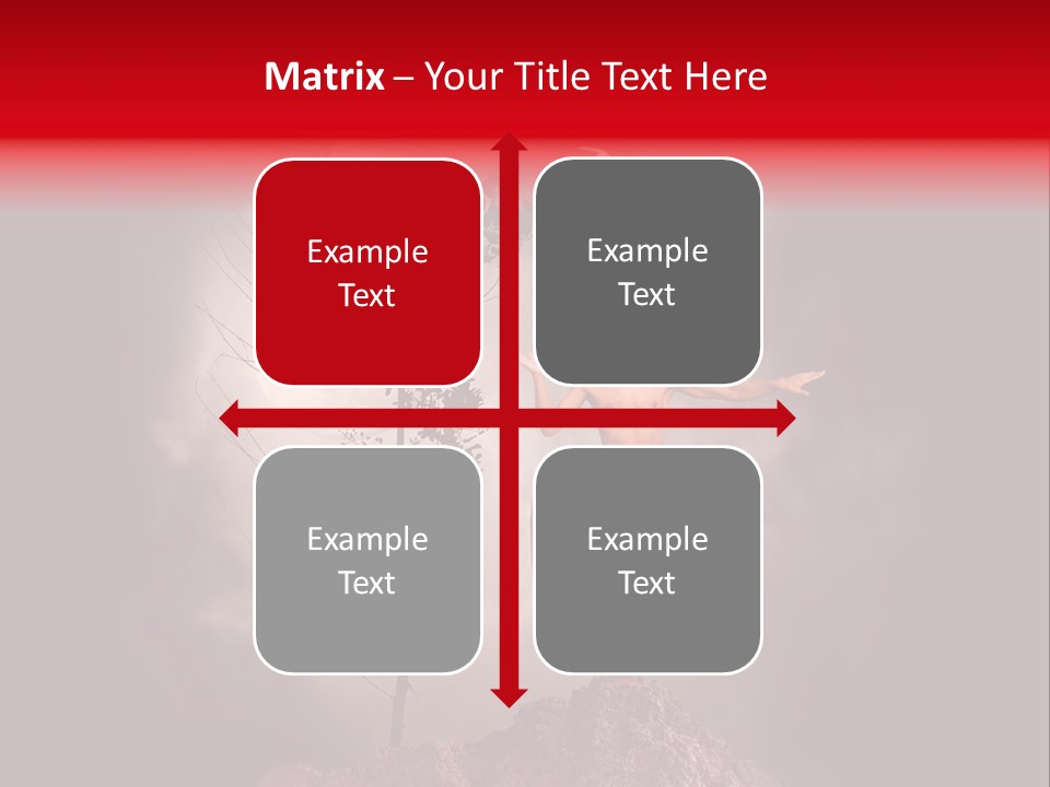 Muscular Combat Heron PowerPoint Template