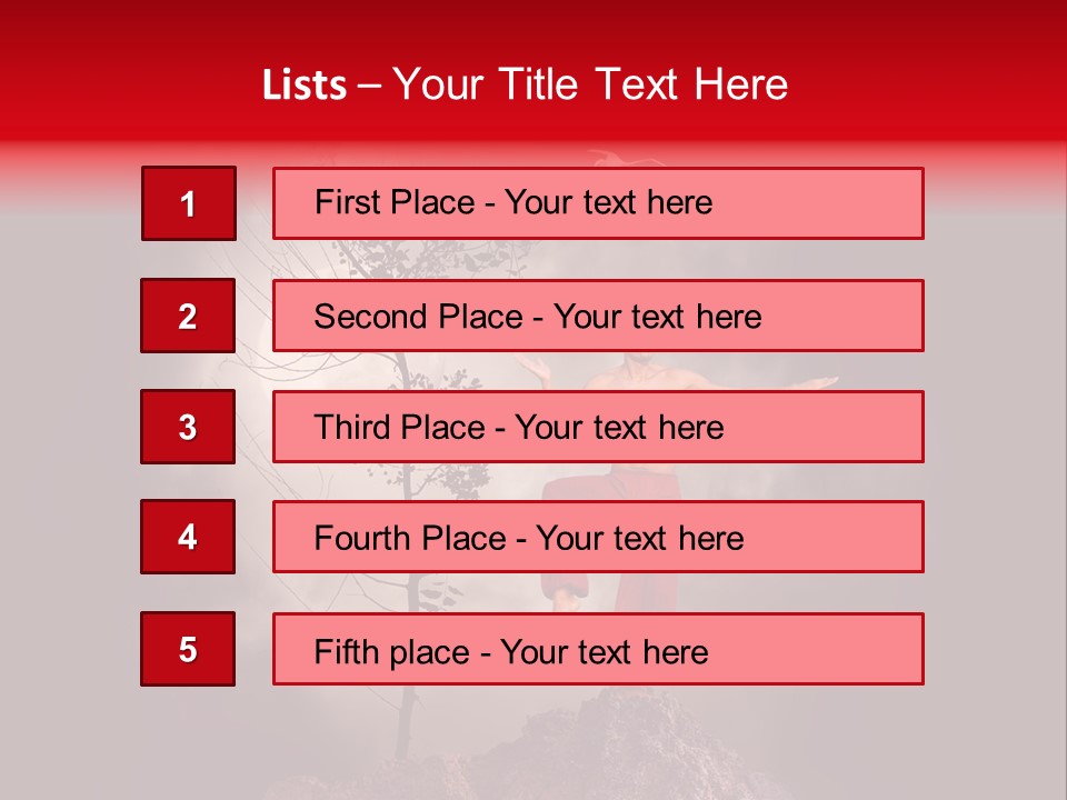 Muscular Combat Heron PowerPoint Template