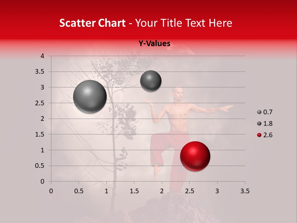 Muscular Combat Heron PowerPoint Template