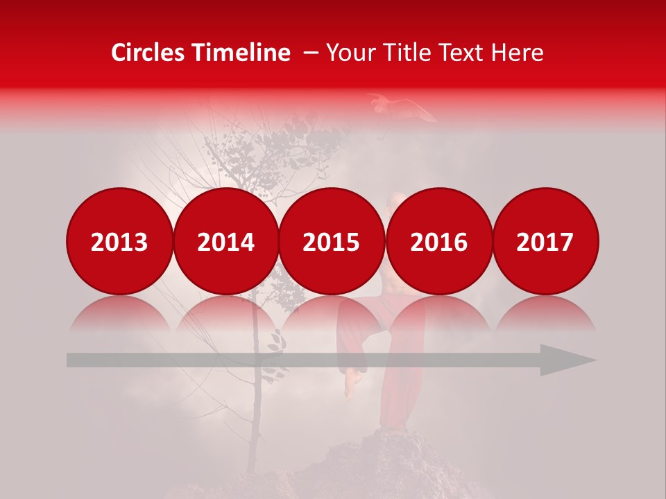 Muscular Combat Heron PowerPoint Template