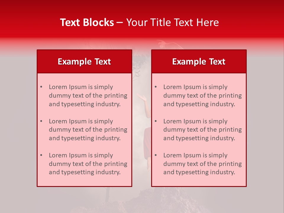 Muscular Combat Heron PowerPoint Template
