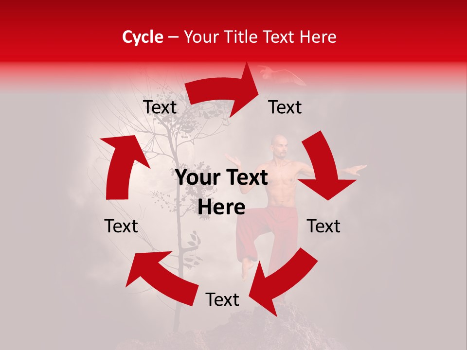 Muscular Combat Heron PowerPoint Template