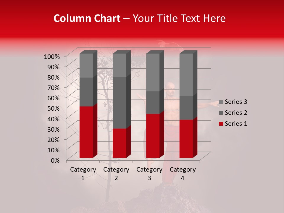 Muscular Combat Heron PowerPoint Template