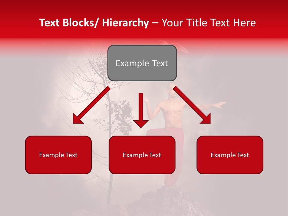 Muscular Combat Heron PowerPoint Template