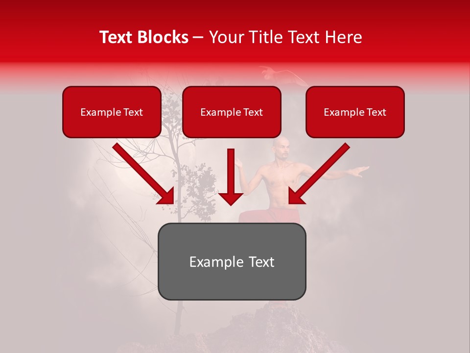 Muscular Combat Heron PowerPoint Template