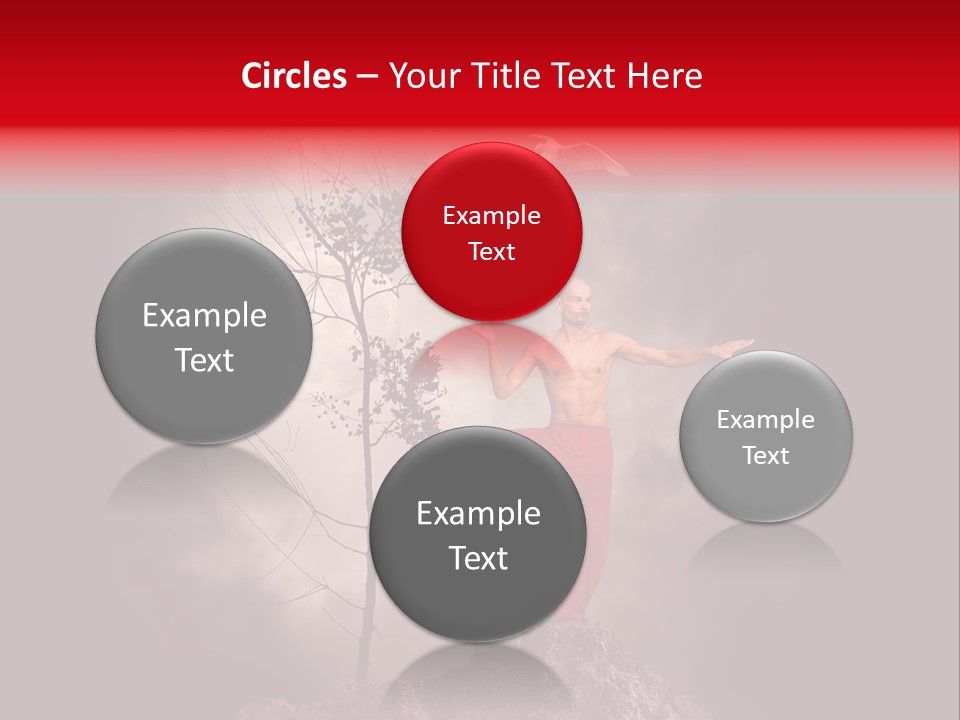 Muscular Combat Heron PowerPoint Template